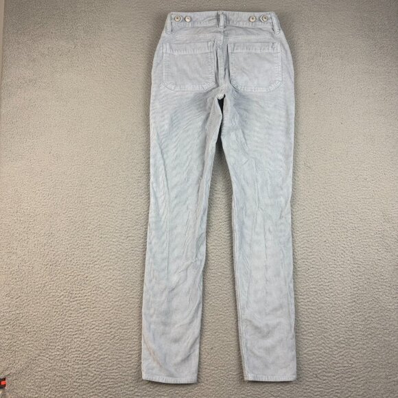 American Eagle Jean Womens 2 Long Blue Stretch Classic Skinny High Rise Corduroy - Picture 2 of 7